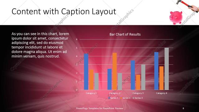 Content with Caption presentation slide layout