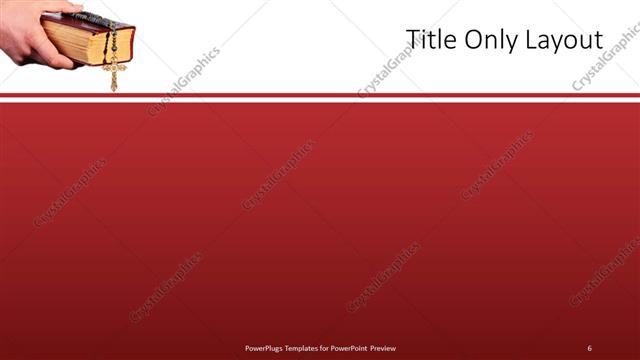 Title Only presentation slide layout