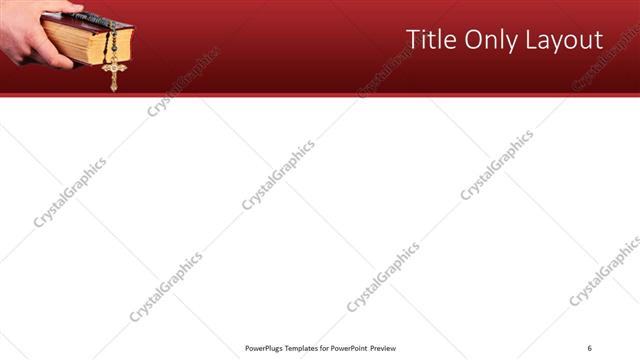Title Only presentation slide layout