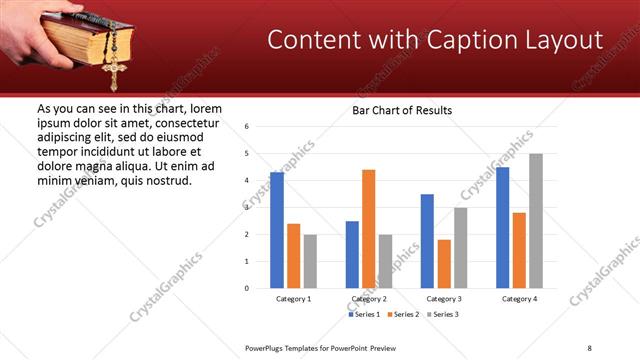 Content with Caption presentation slide layout