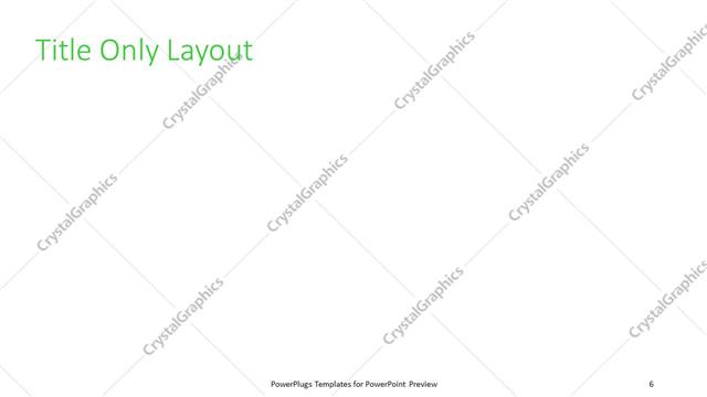 Title Only presentation slide layout