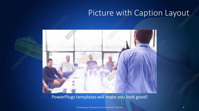 Picture with Caption presentation slide layout