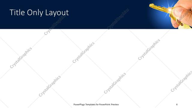 Title Only presentation slide layout