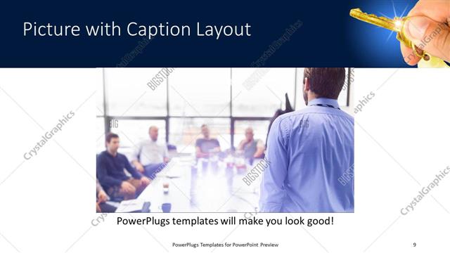 Picture with Caption presentation slide layout
