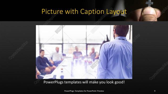 Picture with Caption presentation slide layout