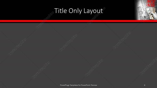 Title Only presentation slide layout