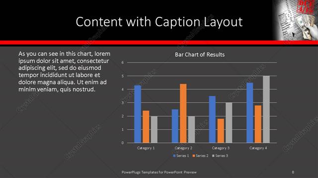 Content with Caption presentation slide layout