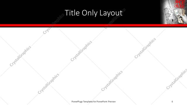 Title Only presentation slide layout