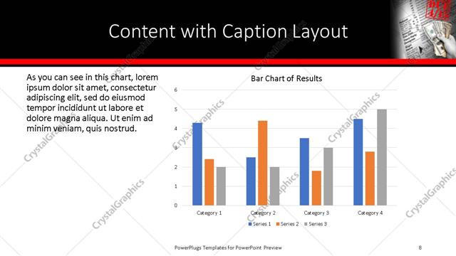 Content with Caption presentation slide layout