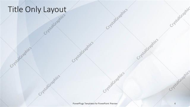 Title Only presentation slide layout