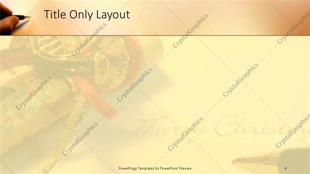 Title Only presentation slide layout