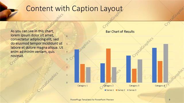 Content with Caption presentation slide layout