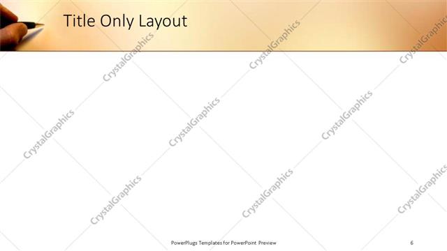 Title Only presentation slide layout