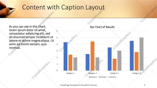 Content with Caption presentation slide layout