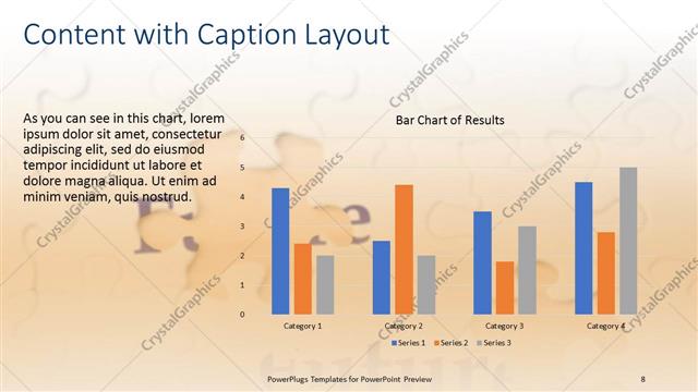 Content with Caption presentation slide layout