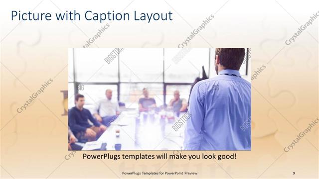 Picture with Caption presentation slide layout