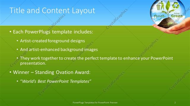 Title and Content presentation slide layout