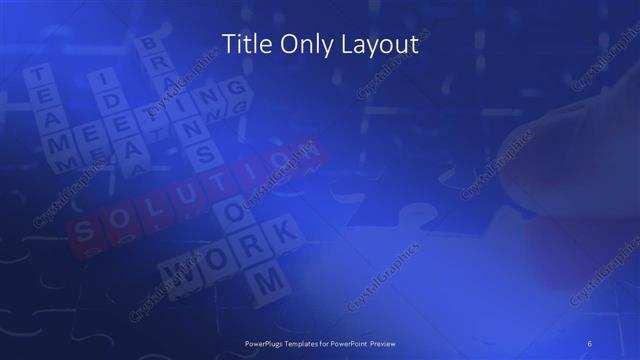 Title Only presentation slide layout