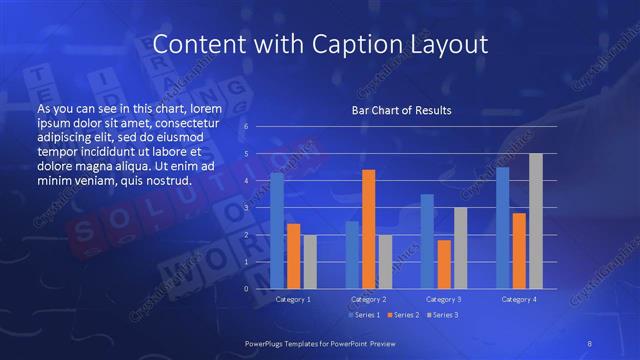 Content with Caption presentation slide layout