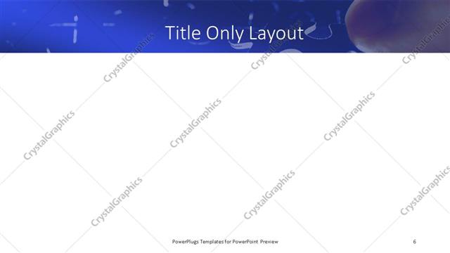 Title Only presentation slide layout