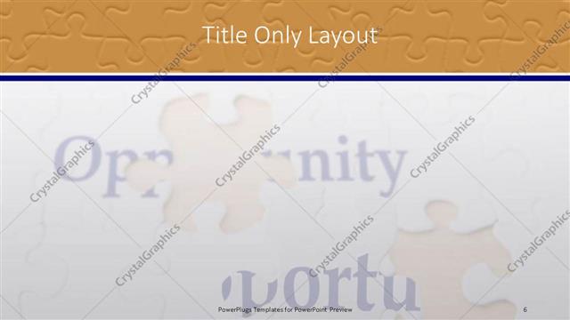 Title Only presentation slide layout