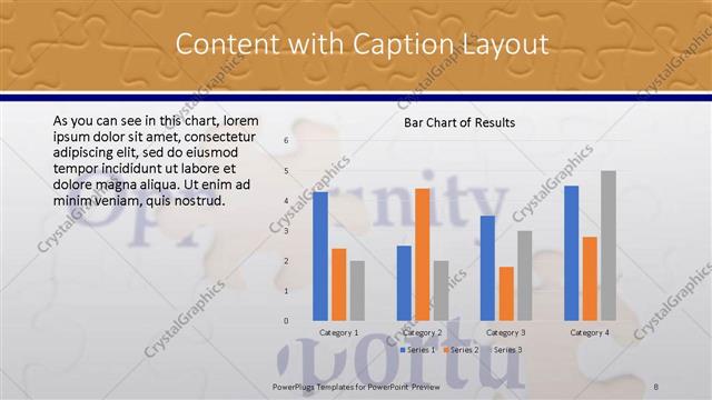 Content with Caption presentation slide layout