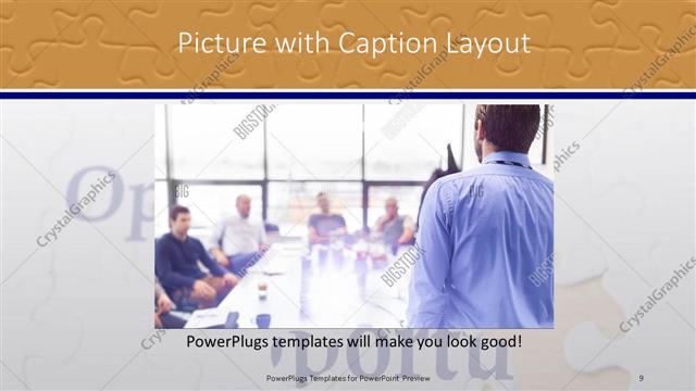 Picture with Caption presentation slide layout