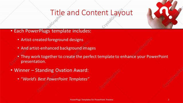 Title and Content presentation slide layout