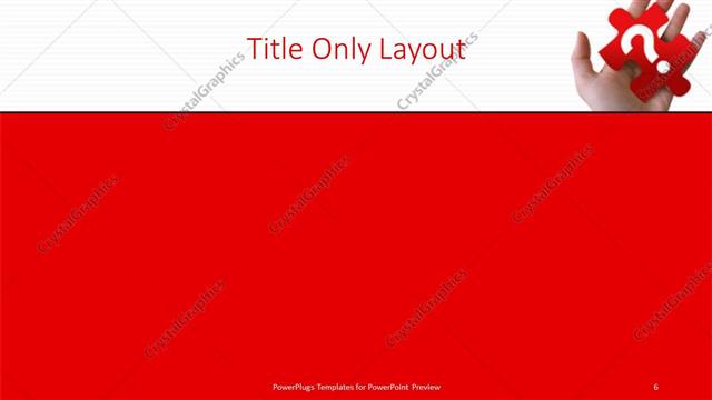 Title Only presentation slide layout