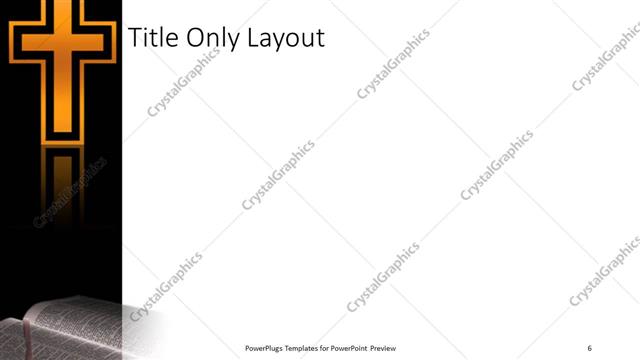 Title Only presentation slide layout