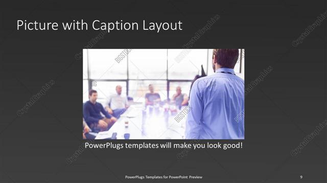 Picture with Caption presentation slide layout