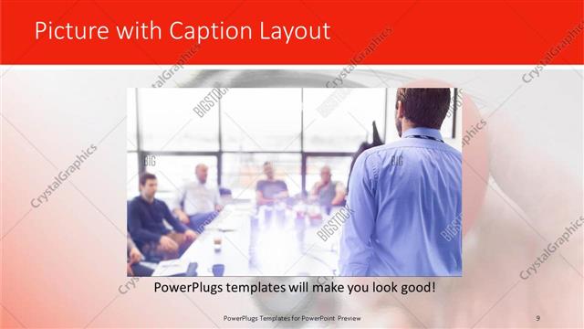 Picture with Caption presentation slide layout