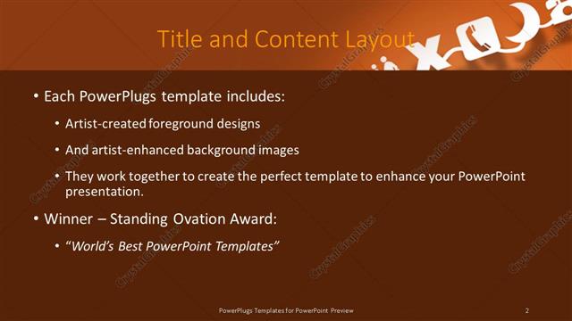 Title and Content presentation slide layout
