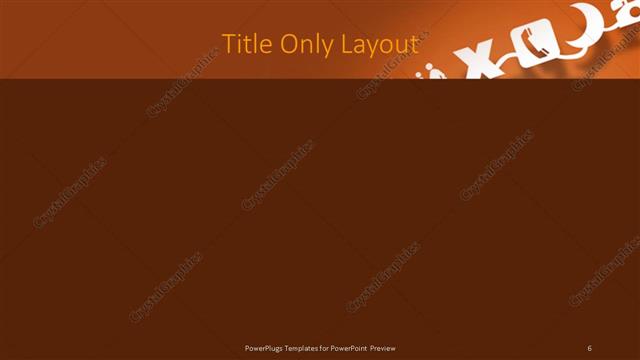 Title Only presentation slide layout