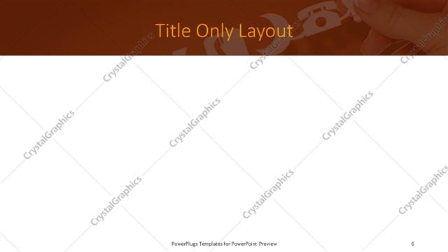 Title Only presentation slide layout