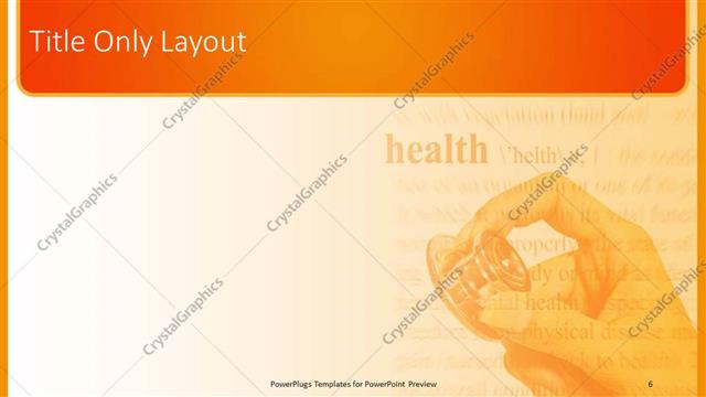 Title Only presentation slide layout