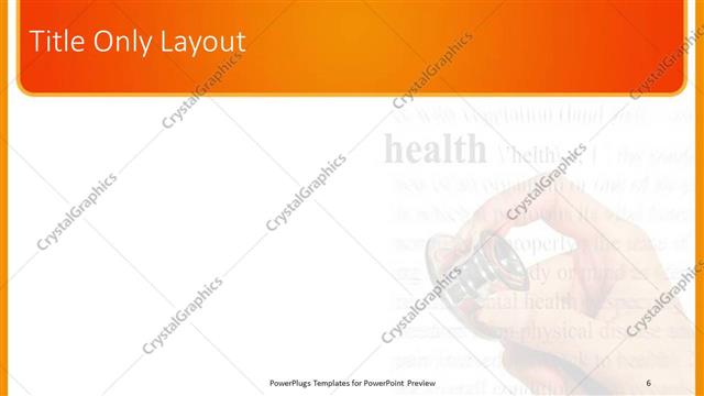 Title Only presentation slide layout