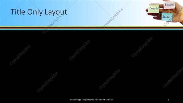 Title Only presentation slide layout