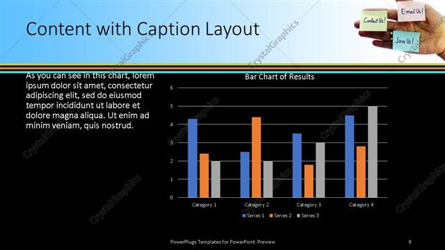 Content with Caption presentation slide layout