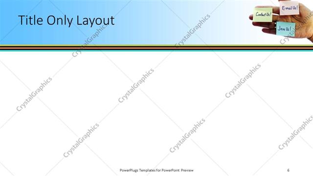 Title Only presentation slide layout