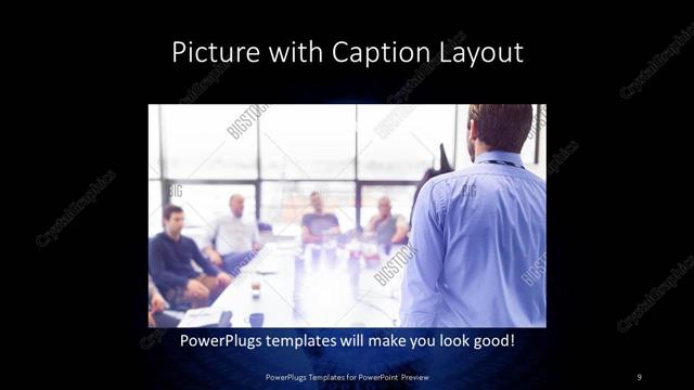 Picture with Caption presentation slide layout