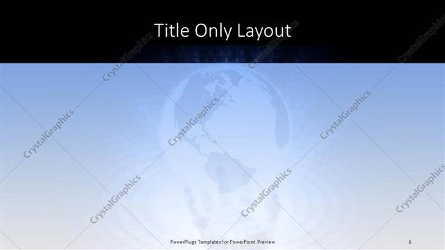 Title Only presentation slide layout