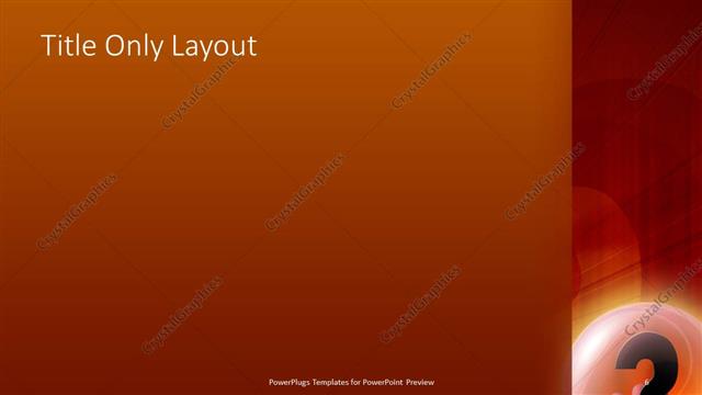 Title Only presentation slide layout