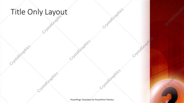 Title Only presentation slide layout