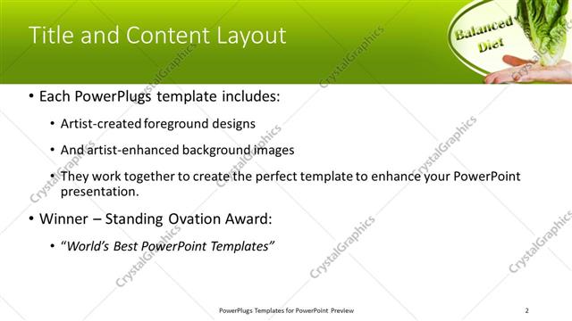 Title and Content presentation slide layout