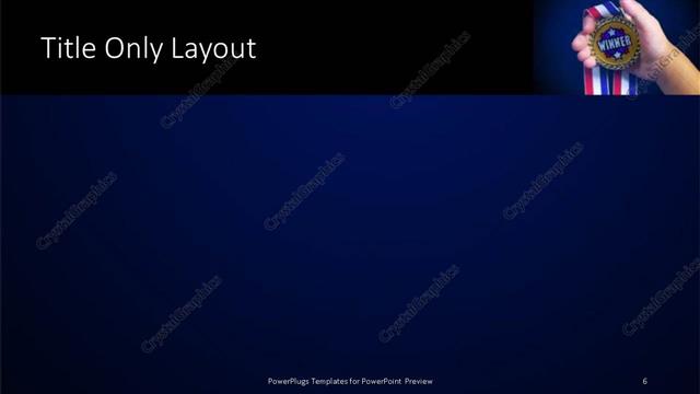 Title Only presentation slide layout