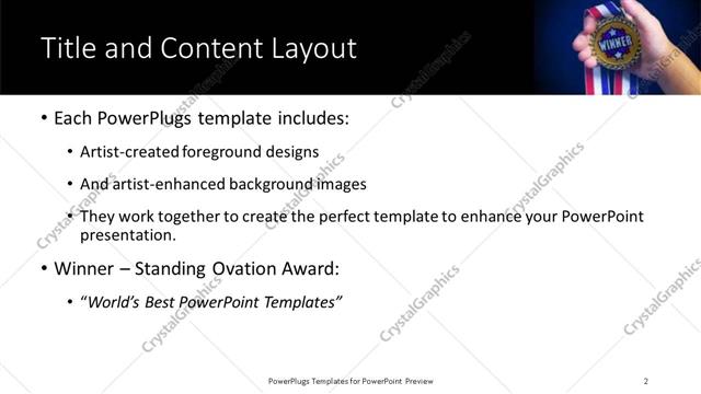Title and Content presentation slide layout