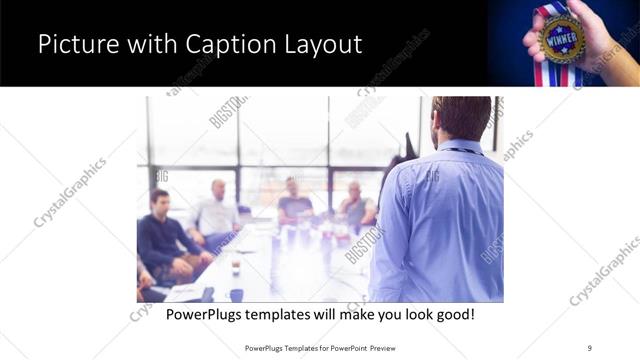 Picture with Caption presentation slide layout