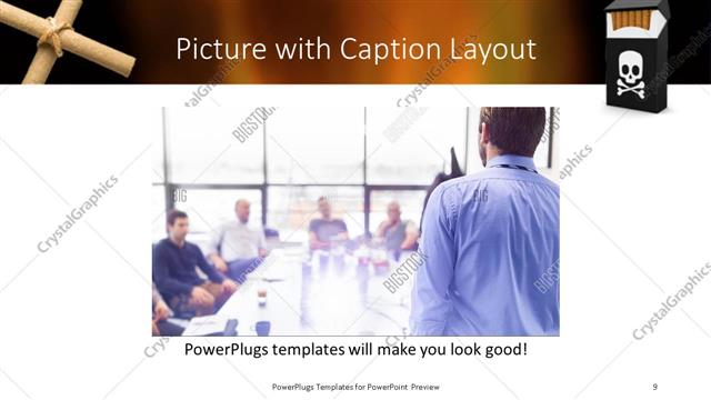 Picture with Caption presentation slide layout
