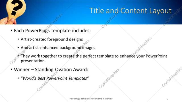 Title and Content presentation slide layout